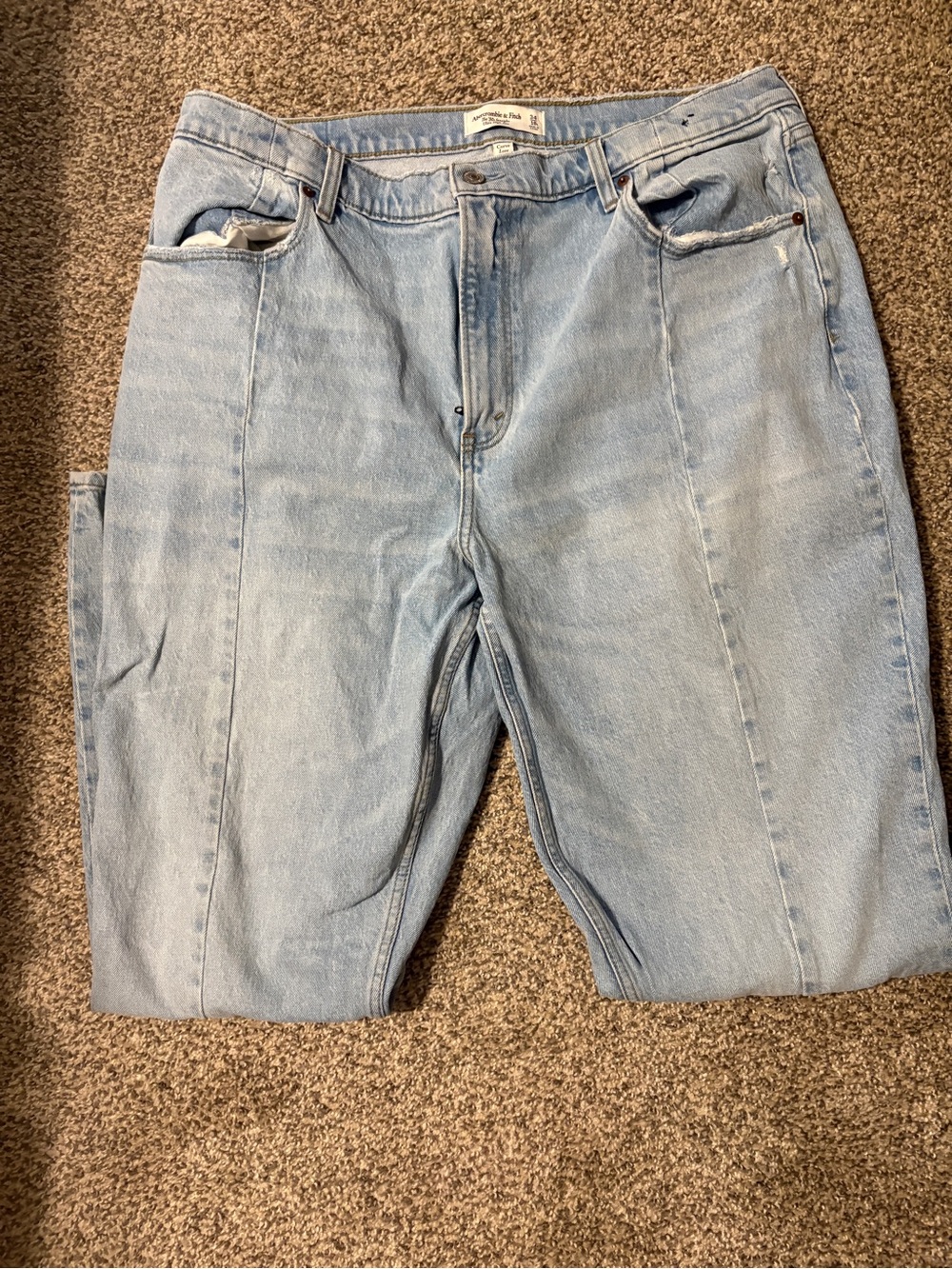 Abercrombie & Fitch Light Blue High-Rise Women's Jeans